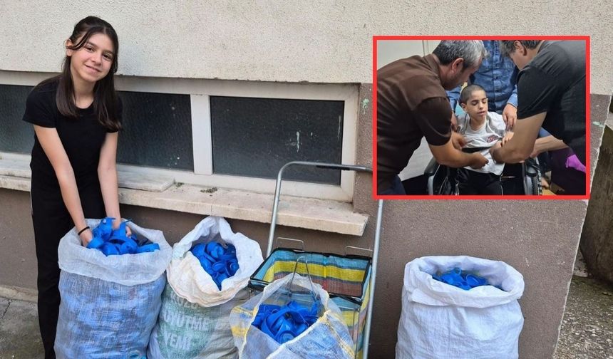 Kahramanmaraş depremini yaşayan minik Ecenur'dan yürek ısıtan hareket