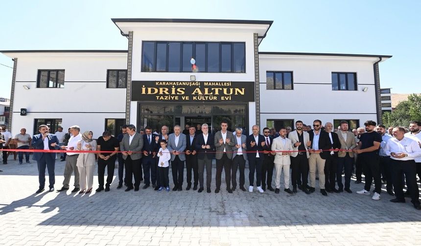 Kahramanmaraş Elbistan'da anlamlı açılış: İdris Altun Taziye ve Kültür Evi hizmete girdi