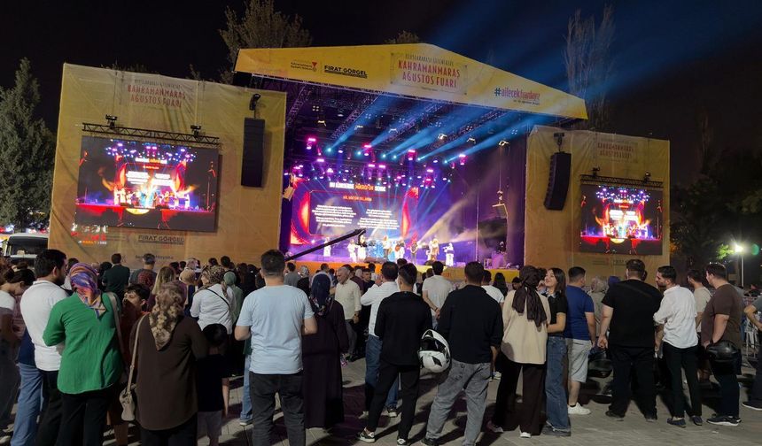 Kahramanmaraş Geleneksel Ağustos Fuarı'nda dokuzuncu gün dolu dolu geçti