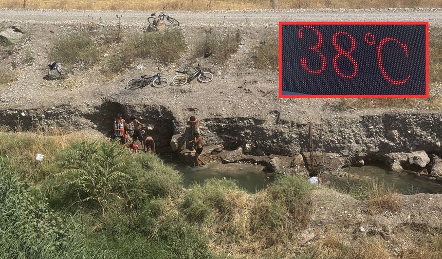 Kahramanmaraş Kavruluyor! Serinlemek İçin Bakın Nereye Gittiler