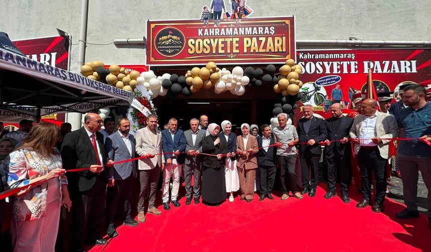 Kahramanmaraş Sosyete Pazarı yeni yerinde kapılarını açtı
