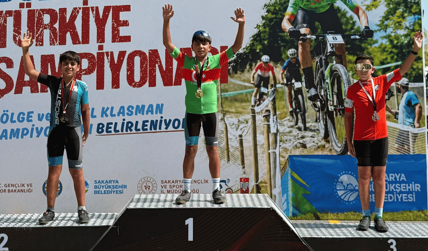 Kahramanmaraş'ın genç pedalları madalyayla döndü