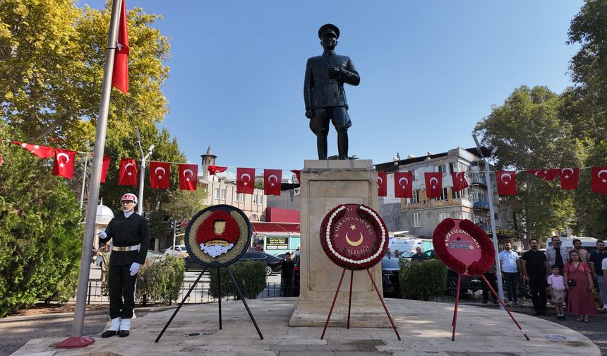 Kahramanmaraş’ta 30 Ağustos Zafer Bayramı’nın 104. yılı kutlanıyor