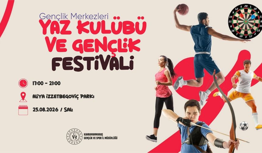 Kahramanmaraş'ta GSB Yaz Kulübü festivali yarın!