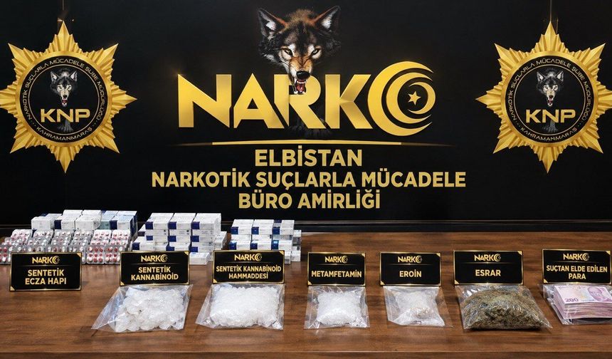 Kahramanmaraş’ta yasaklı madde operasyonu: 8 tutuklama
