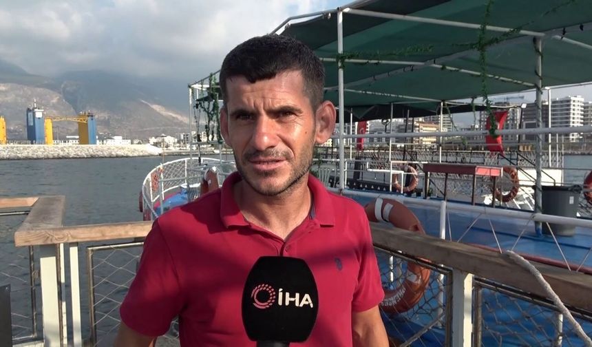 Depremzede kaptan İskenderun'da denize döndü