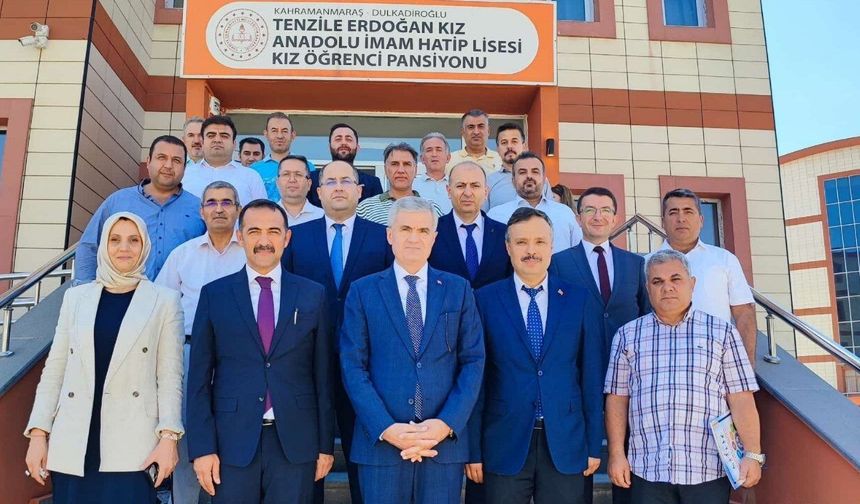 İl Millî Eğitim Müdürü Turan Akpınar Dulkadiroğlu'nda okul müdürleriyle buluştu