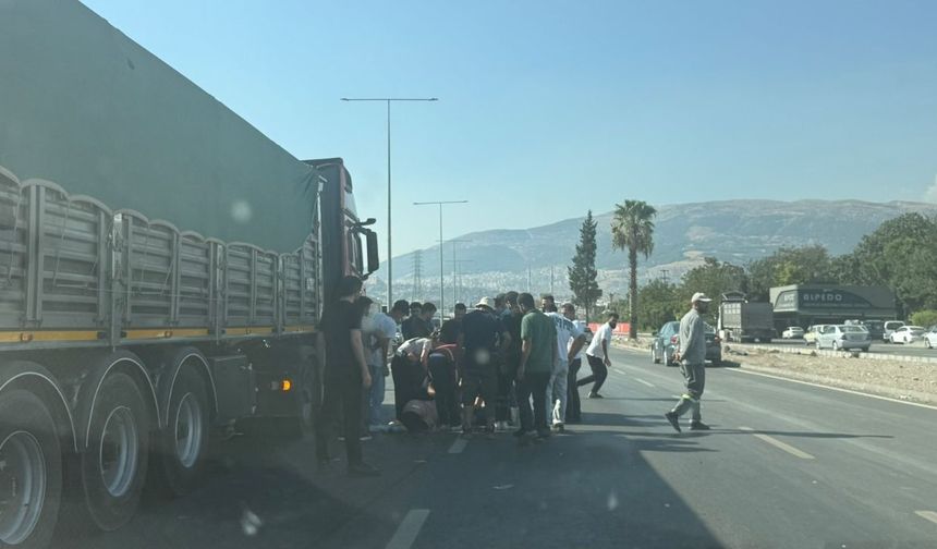 Kahramanmaraş Doğu Çevre Yolu'nda tır yayaya çarptı: 1 yaralı