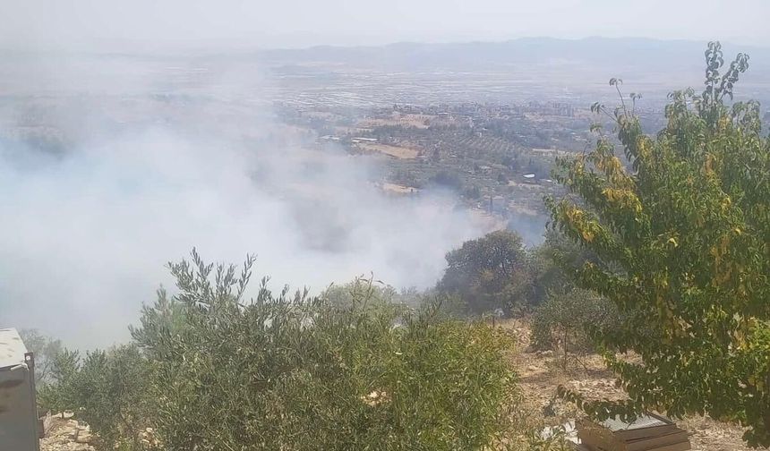 Kahramanmaraş Dulkadiroğlu’nda Ziraat Yangını
