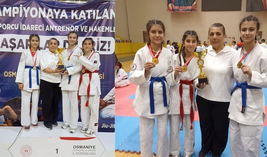 Kahramanmaraş'a Ju-Jitsu Şampiyonası'ndan 12 madalya birden geldi