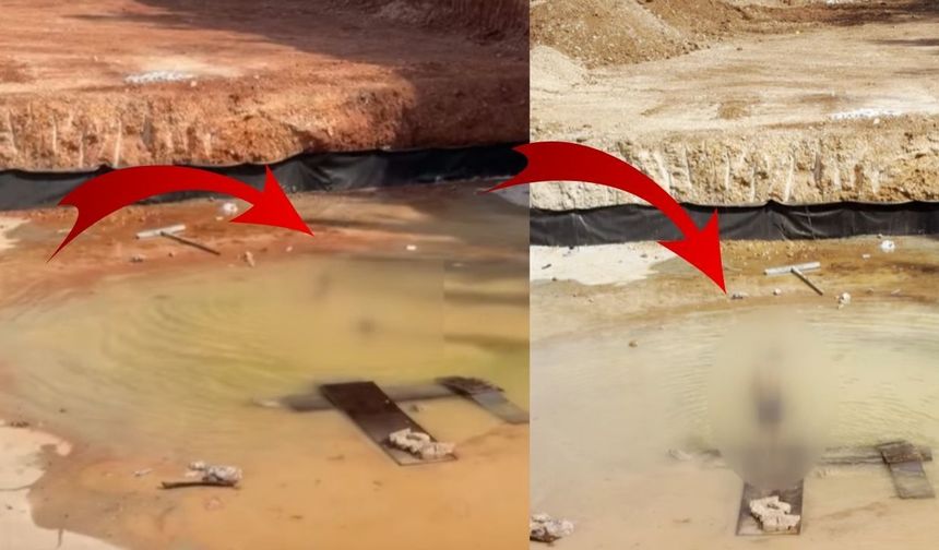 Kahramanmaraş’ta Büyük Tehlike! Çocuklar İnşaat Alanındaki Suya Giriyor