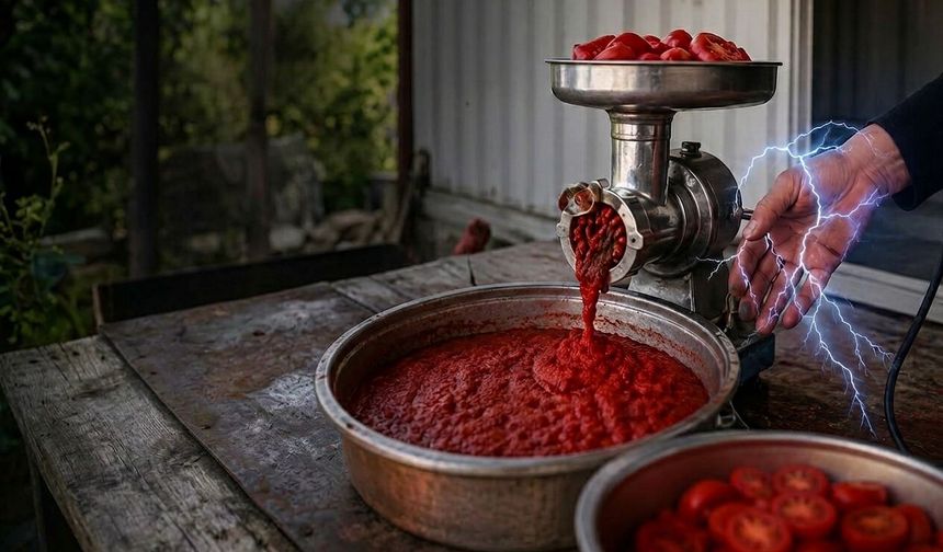 Kahramanmaraş'ta Salça Çekmek İsterken Elektrik Akımına Kapılan Kadın Hayatını Kaybetti