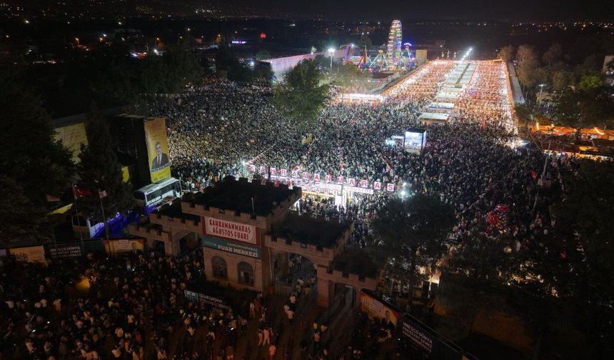 Kahramanmaraş'taki Ağustos Fuarı'nı 2,7 milyon kişi ziyaret etti