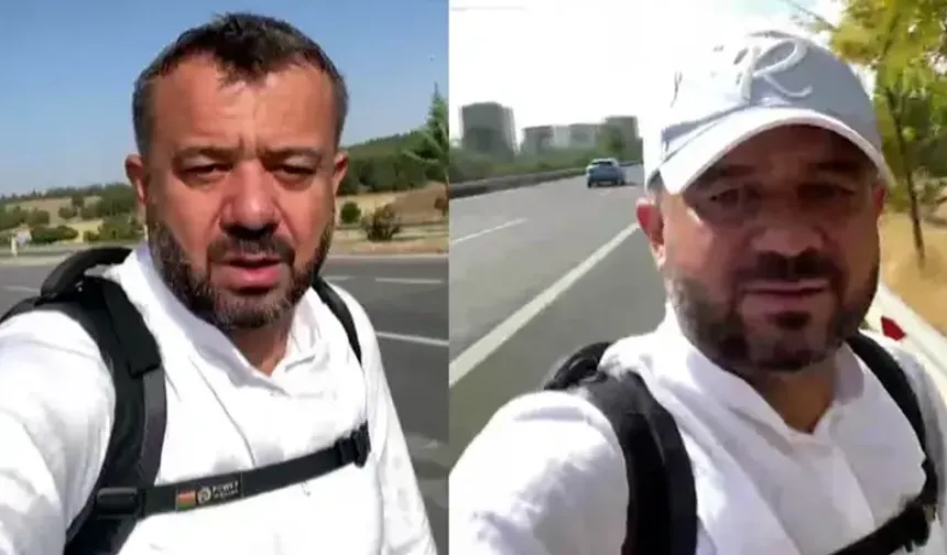 Kahramanmaraş’tan yürüyerek ve otostop çekerek umreye gidiyor