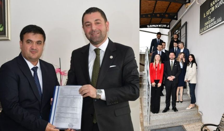 Kahramanmaraş Baro Başkanı Mehmet Kaan Kır mazbatasını aldı