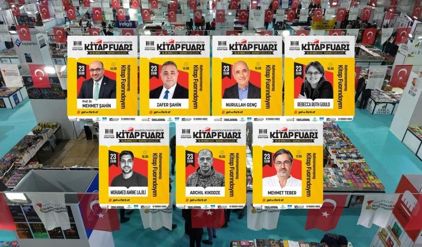 Kahramanmaraş Kitap Fuarı'nda 23 Ekim'de ünlü isimler buluşuyor!