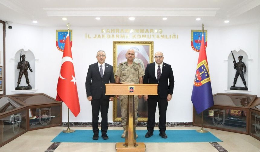Kahramanmaraş milletvekillerinden İl Jandarma Komutanı Gülecen'e ziyaret