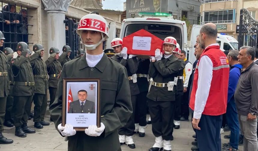 Kahramanmaraş şehidine veda ediyor! Yusuf Güneş son yolculuğunda