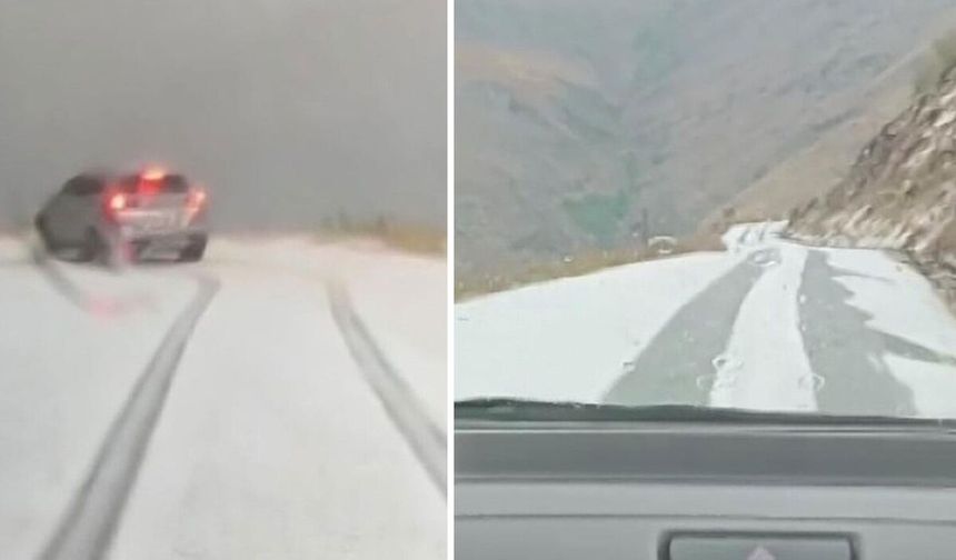 Kahramanmaraş’ın komşu şehrinde gökten adeta buz yağdı