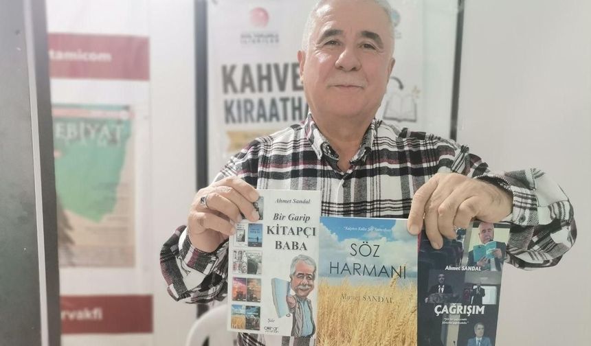 Kahramanmaraşlı yazar 40 kitap yazdı, ücretsiz dağıtıyor
