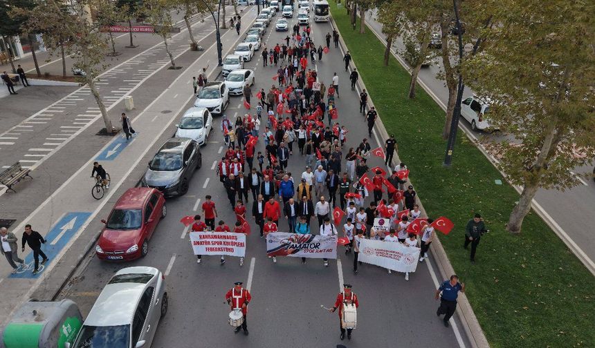 Kahramanmaraş’ta Amatör Spor Haftası kortej yürüyüşüyle kutlandı