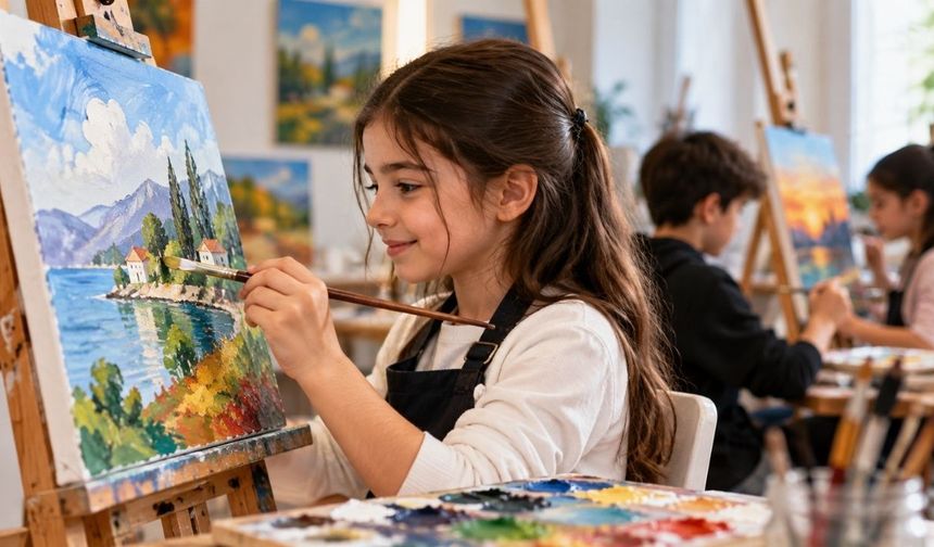 Kahramanmaraş'ta çocuklara ücretsiz yağlı boya kursu! Başvurular başladı