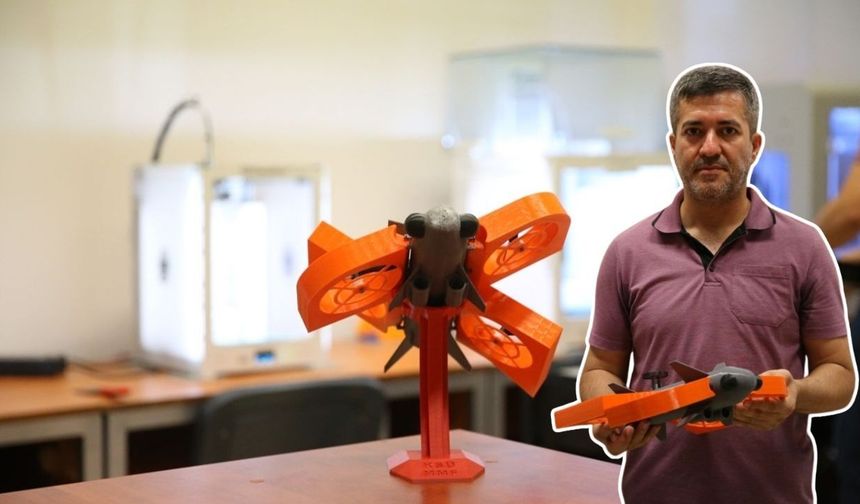 Kahramanmaraş'ta kuş görünümlü roket-dron patent aldı