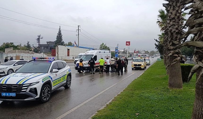 Kahramanmaraş'ta yayaya taksi çarptı