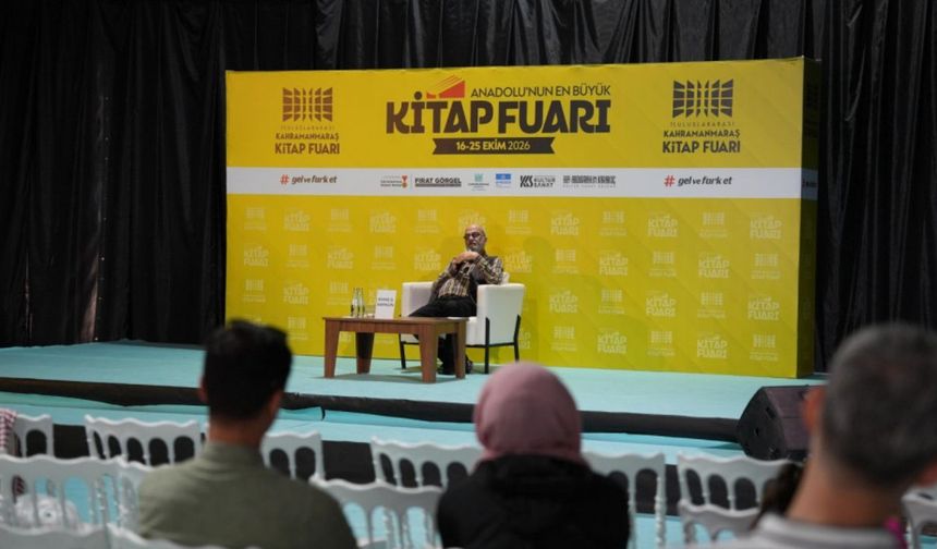 Savaş Barkçin Kahramanmaraş Kitap Fuarı'nda konuştu! Sabır, ahlak ve iyiliğin önemini anlattı