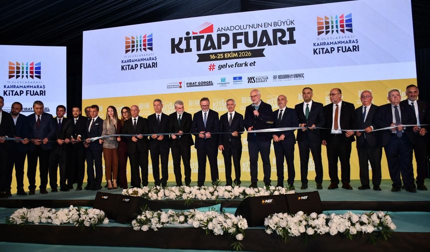 Kahramanmaraş’ta 11. Uluslararası Kitap Fuarı kapılarını açtı