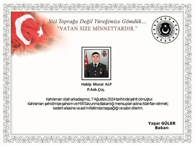 Şehit Piyade Astsubay Habip Murat Alp