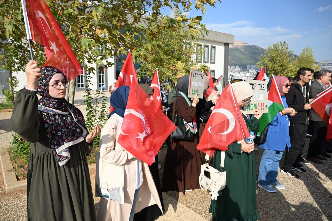 Kahramanmaraş’ta Üniversite Öğrencilerinden Gazze’ye Destek