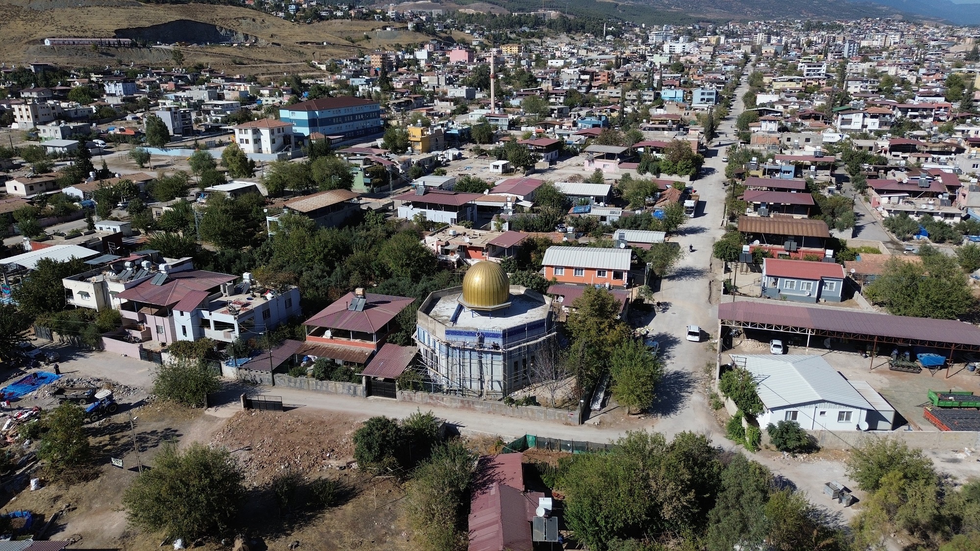 Mescid I Aksa'yı Andıran Cami Yeniden Yükseldi