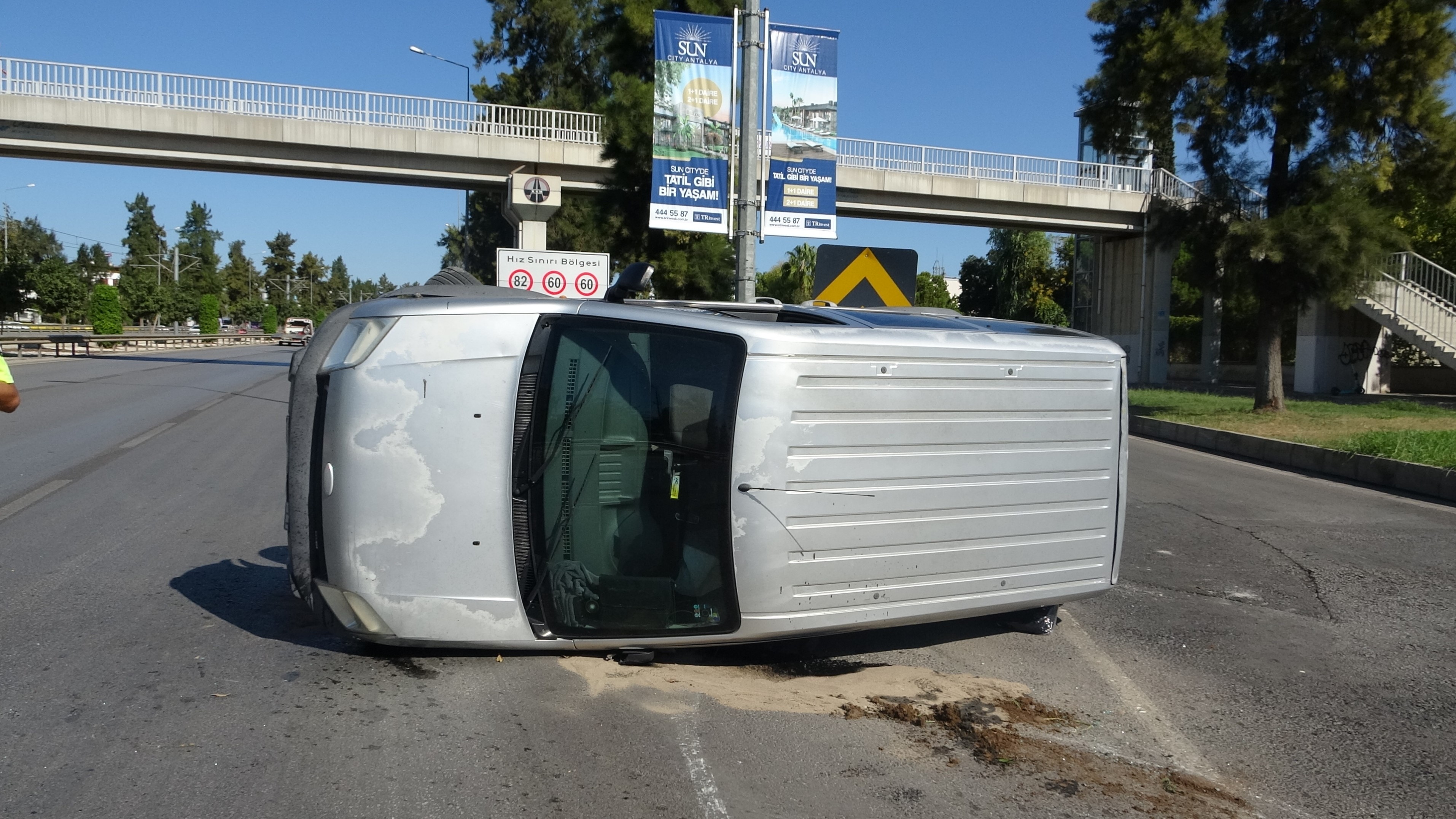 Takla Atan Araçtan Burnu Bile Kanamadan Çıktı (4)