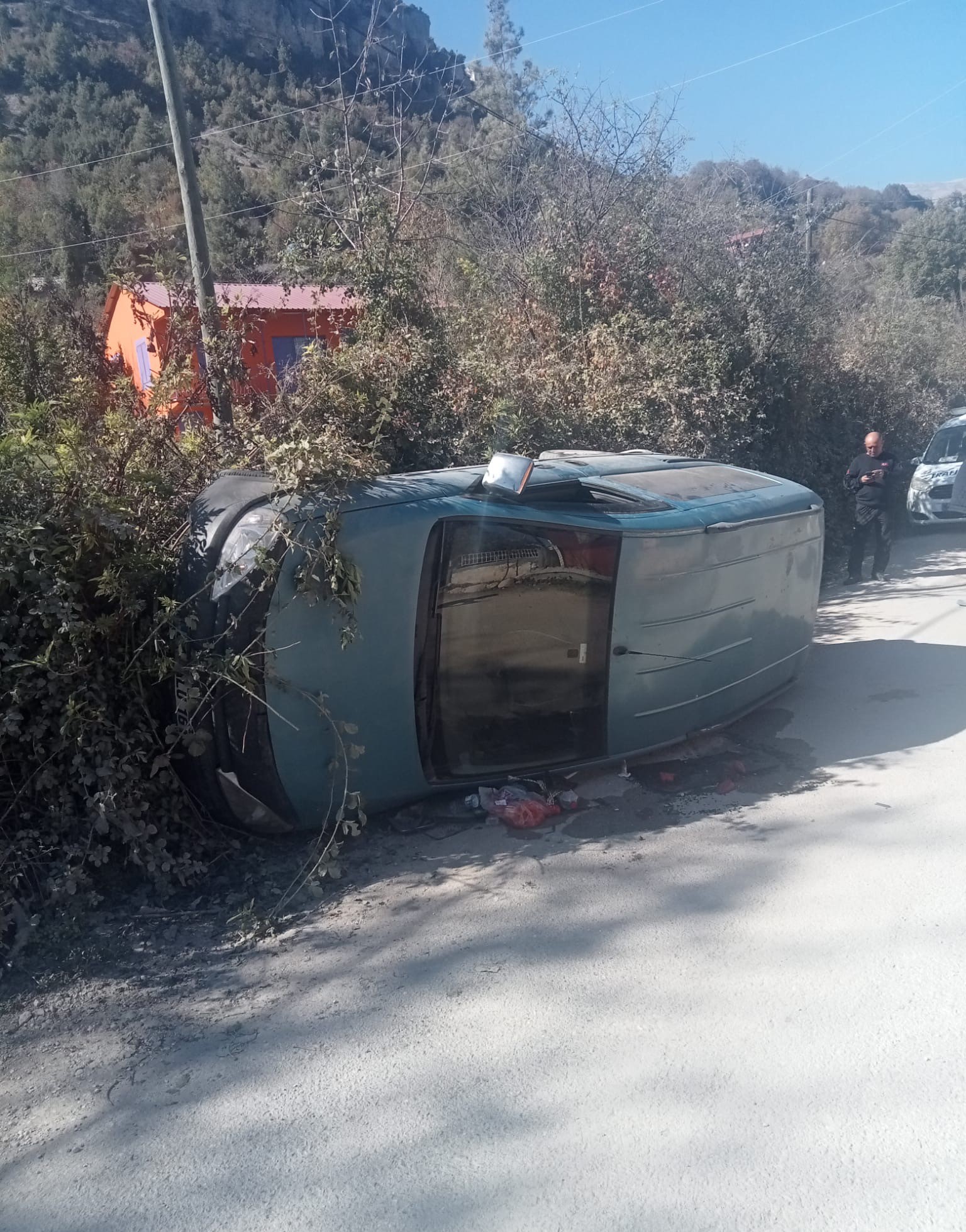 Trafik Kazasında Bir Kişi Yaralandı