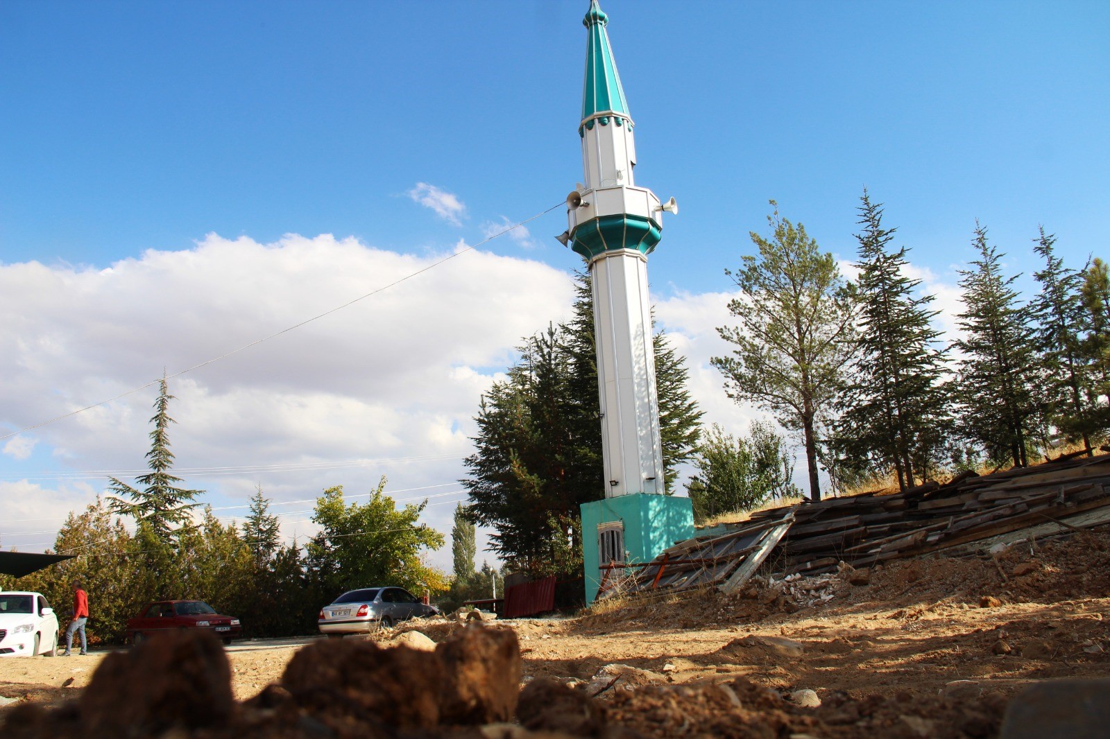 Kahramanmaraş'ta Camisiz Minare, Yeni Cami İnşasını Bekliyor (2)