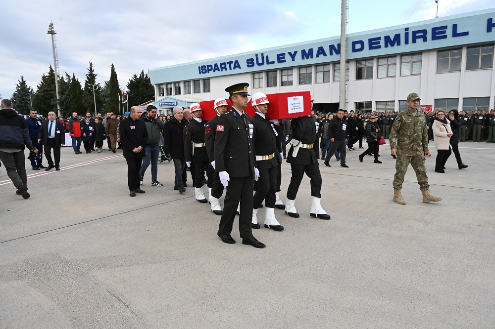 Eğitim Uçuşunda Şehit Olan Askerler İçin Veda Töreni (4)