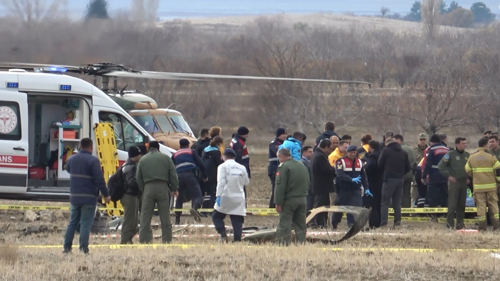 Isparta’da Helikopter Kazasında Şehit Olan 6 Asker Morga Kaldırıldı (1)