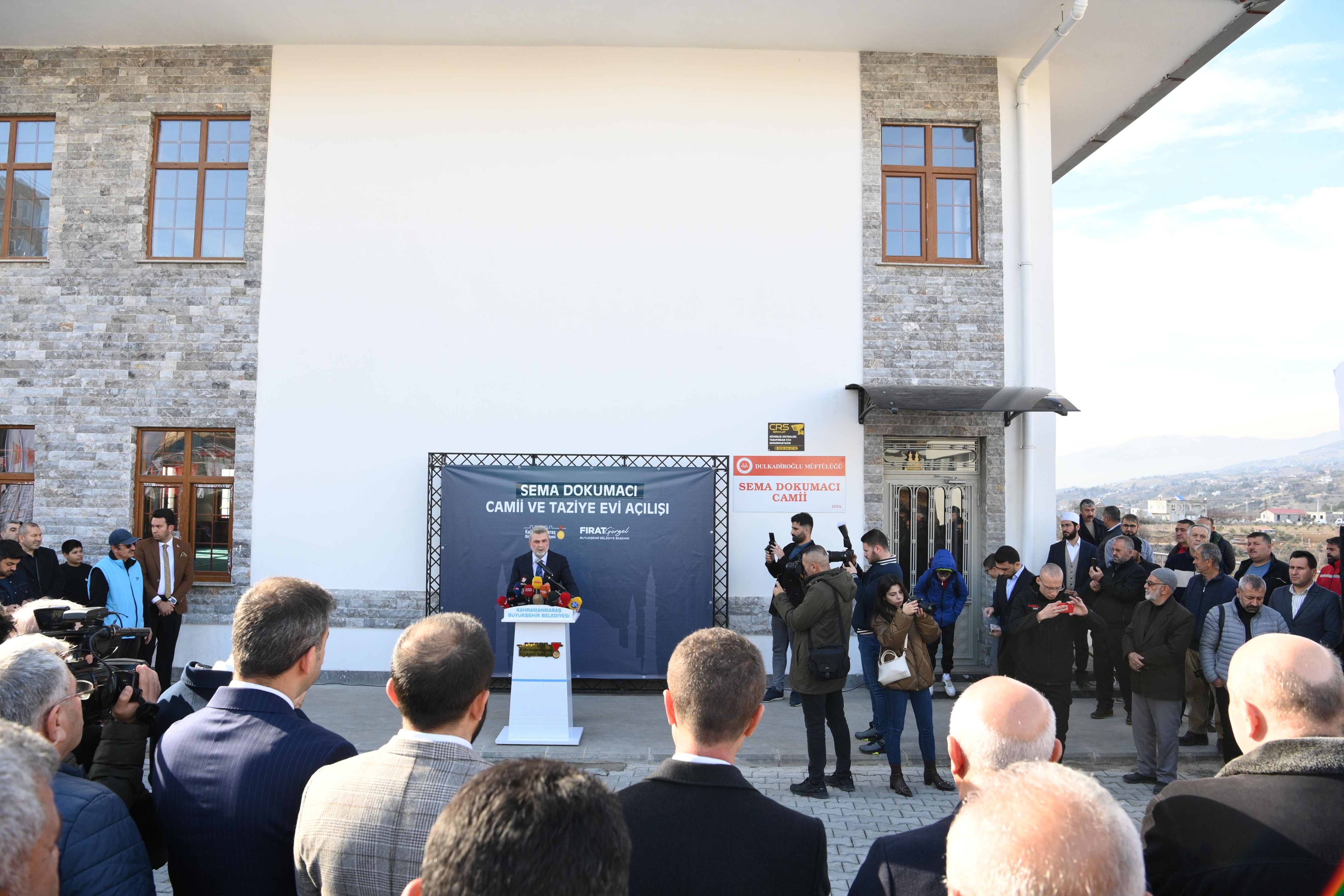 Kahramanmaraş'ta Sema Dokumacı Camii Ve Taziye Evi Hizmete Açıldı (1)