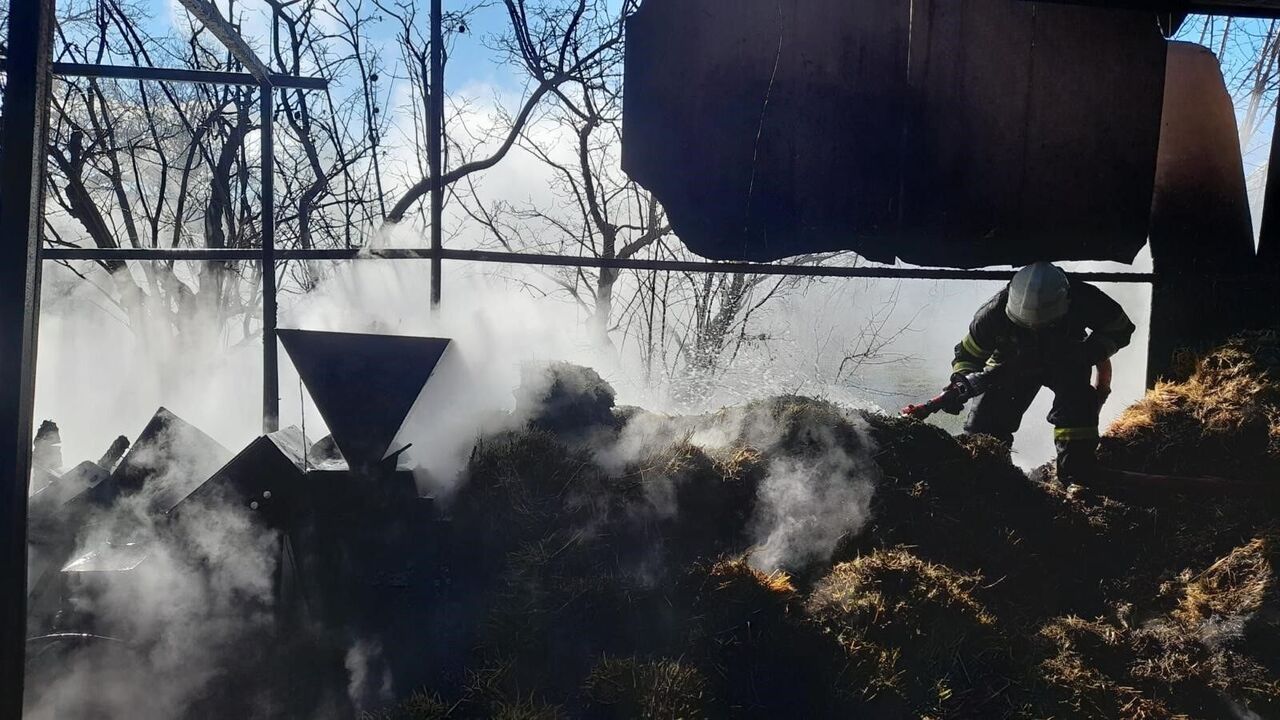 Çiftlik Yangını 100 Saman Balyası Kül Oldu! (1)