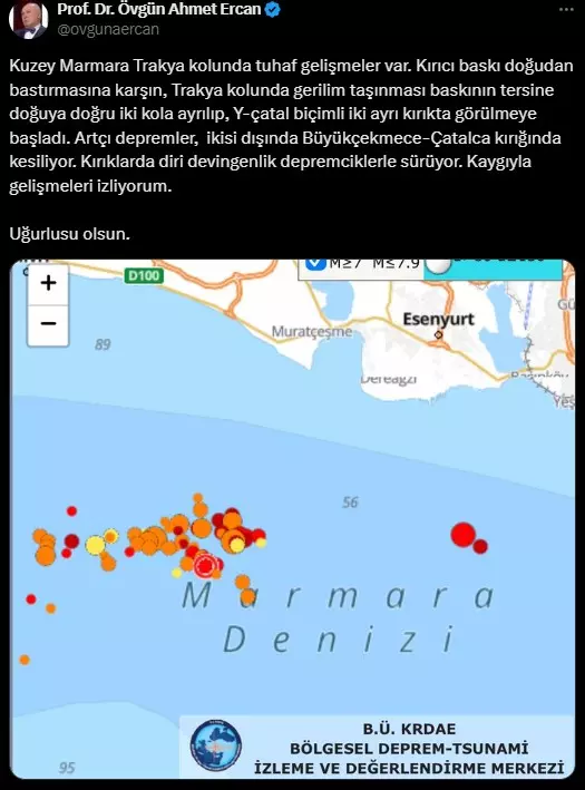 Ahmet Ercan Dan Artci Depremler Sonrasi Uyari 18554258 2627 M