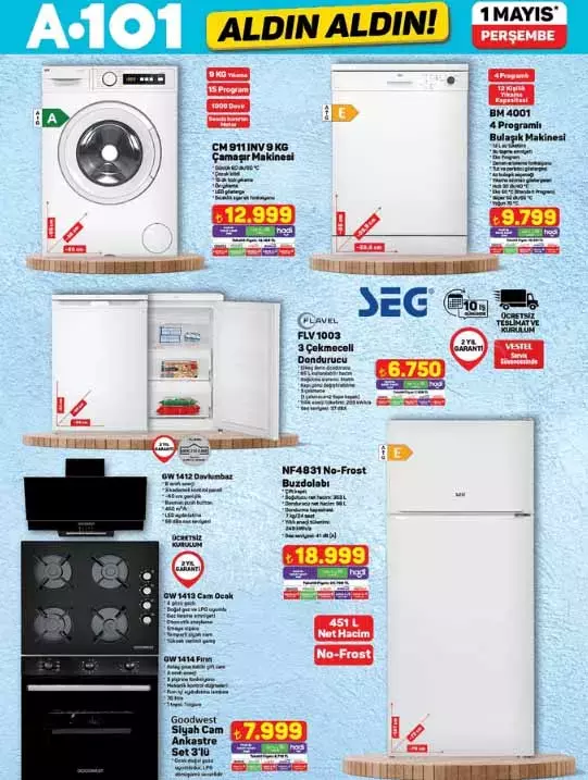 Bu Perşembe A101'De Yok Yok! Elektrikli Bisikletten Kamp Çadırına, Beyaz Eşyadan Mutfak Ürünlerine Dev İndirim! (11)
