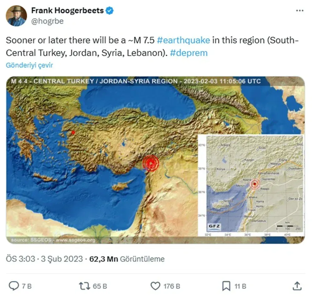 Frank Hoogerbeets'ten İstanbul Depremi Tahmini Kahramanmaraş Depremini Önceden Bilmişti (5)