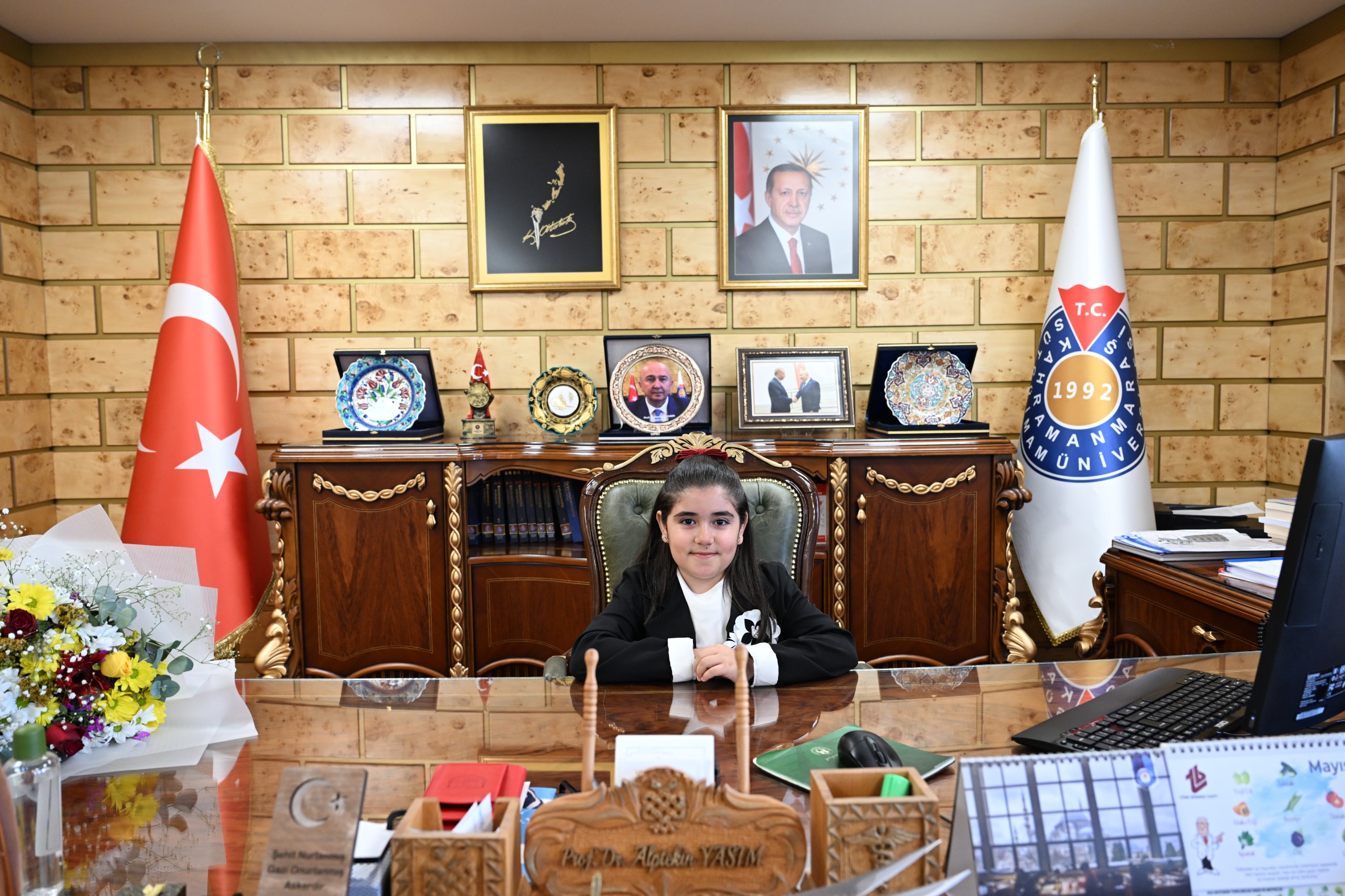 Ksü’de 23 Nisan Sürprizi Minik Gülce Rektör Oldu (1)