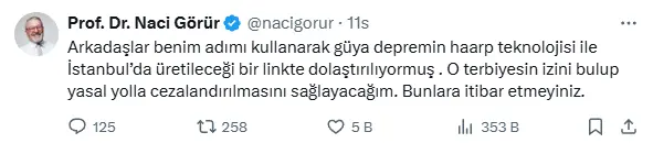 Naci Görür Sahte Deprem İddialarına Ateş Püskürdü (2)