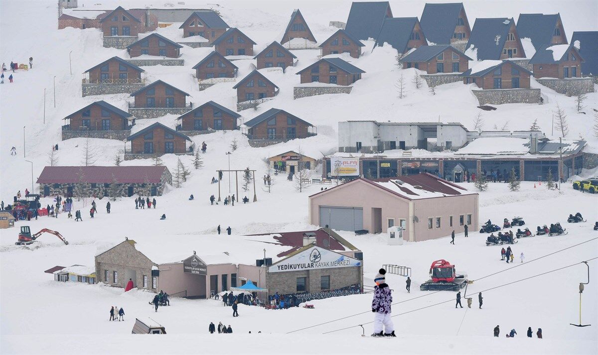Kahramanmaraş’ın Beyaz Cenneti Yedi Kuyular Kayak Merkezi (1)