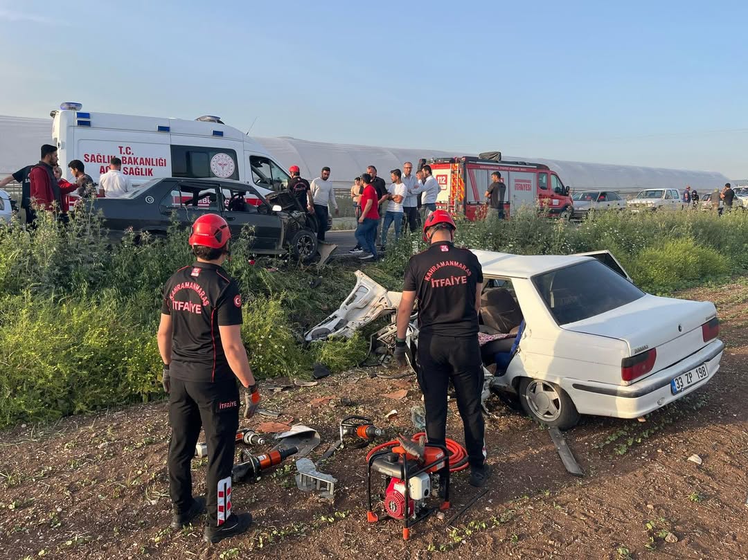 Kahramanmaraş'ta 6 Kişinin Yaralandığı Kazada Yaralılardan 2'Si Hayatını Kaybetti (2)