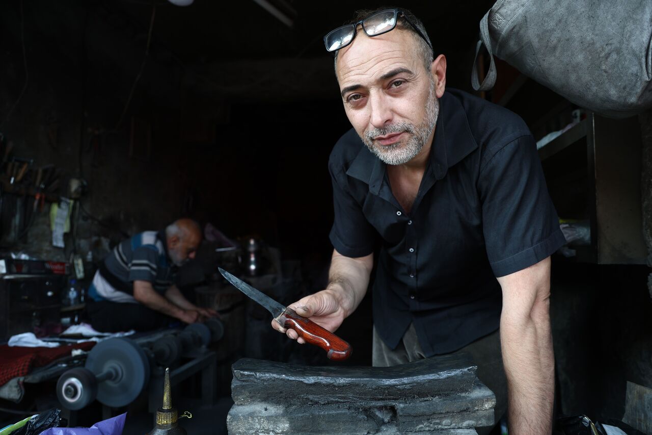 Kahramanmaraş'ta Asırlık Dükkanda Bayram Bıçakları Hazırlanıyor (1)