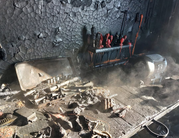 Kahramanmaraş'ta Bir İşletme Daha Küle Döndü (1)