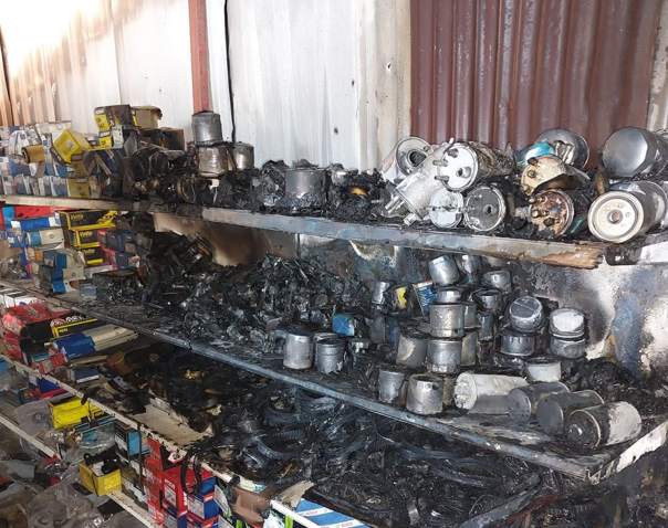 Kahramanmaraş'ta Bir İşletme Daha Küle Döndü (3)